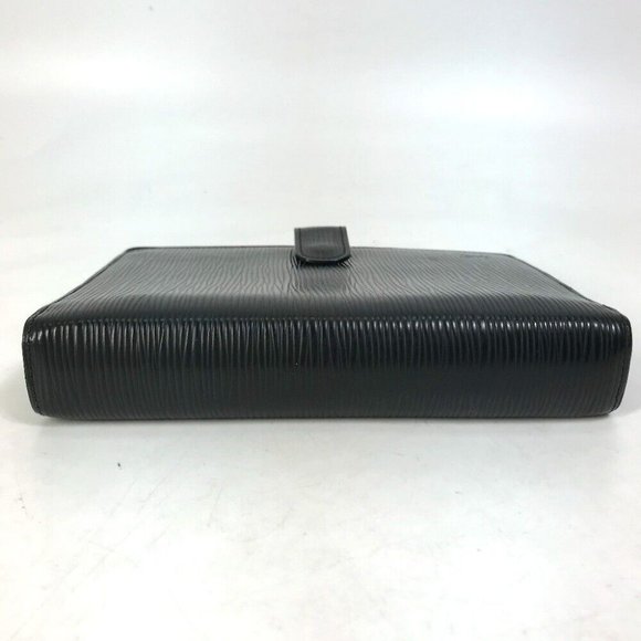 LOUIS VUITTON Epi AgendaMM cover case Notebook cover Epi Leather Black - Picture 12 of 15